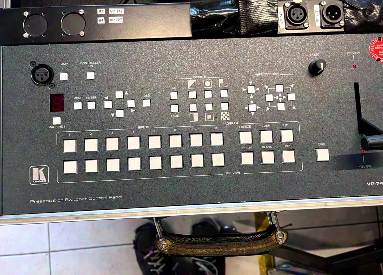 Kramer VP747 with VP747T remote control