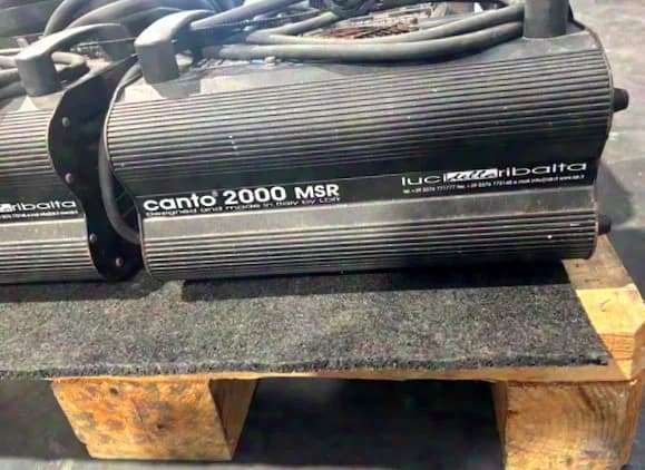 LDR Canto 2000 MSR followspots, 2-piece set, defective