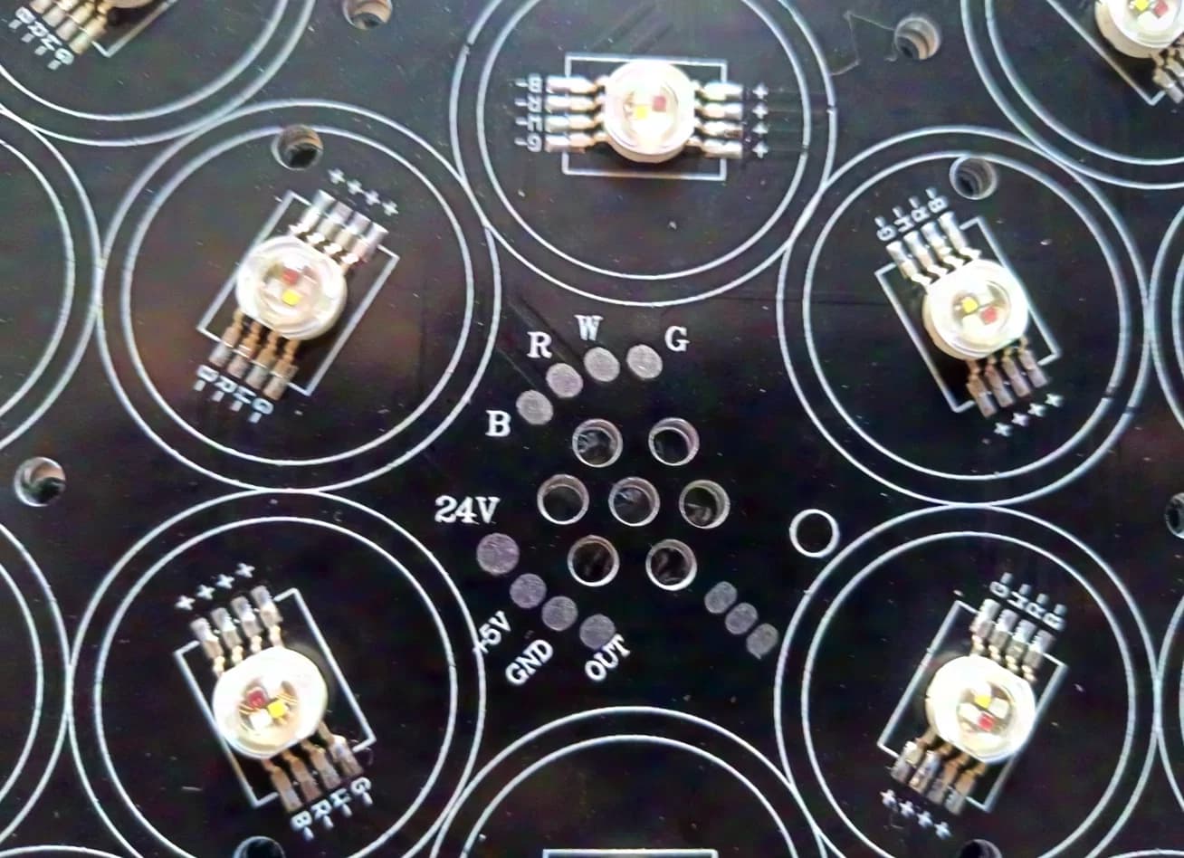 18x10W RGBW 24V LED Board
