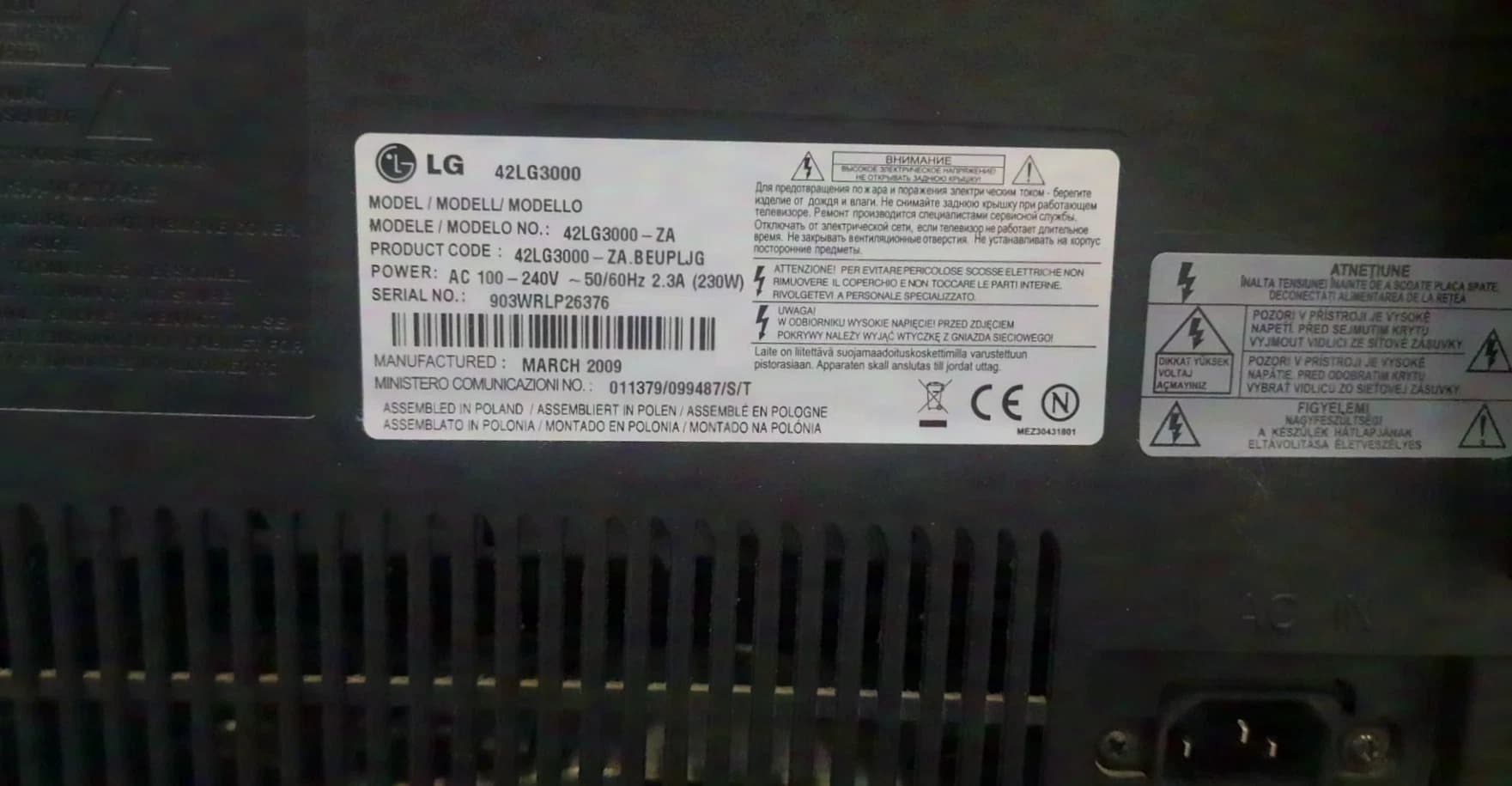 LG 42LG3000 - 42" display