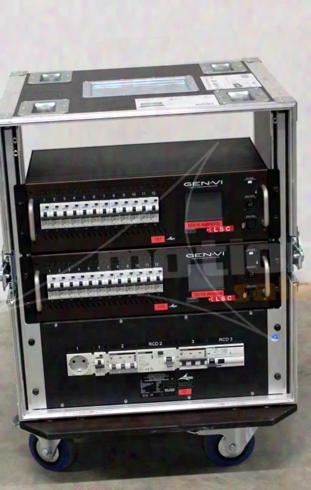 LSC GenVI 12x16 A Dimmer, 63A and INDU 125A (Set in rolling case)