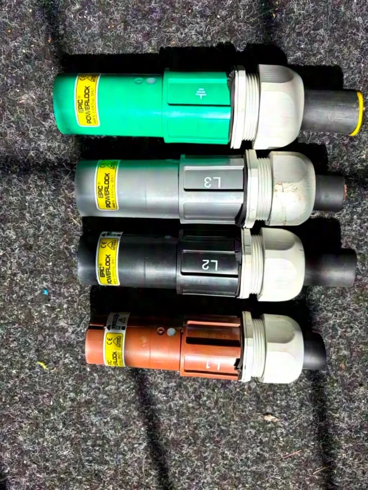 Lapp Epic Powerlock Plug Set D6 L1/L2/L3/PE 660Ampere Used Very good condition