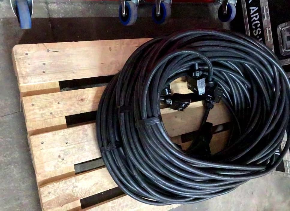 Harting power cable 25m black (1.5mm²)