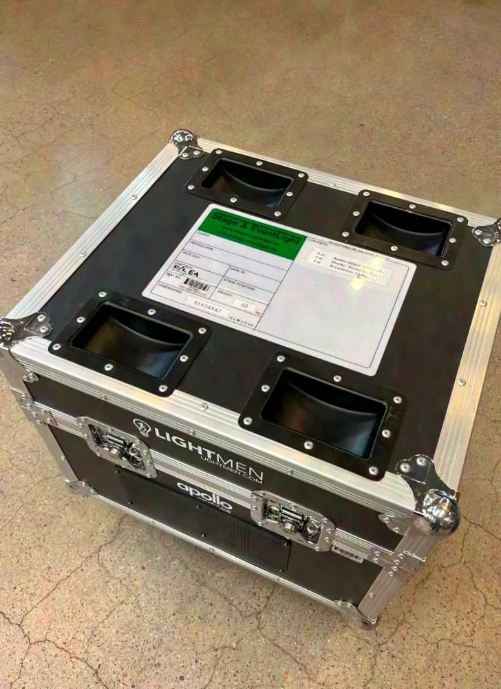 Lightmen Package of 36 x Apollo Uplight 4x10W RGBW W-DMX 22° IP54