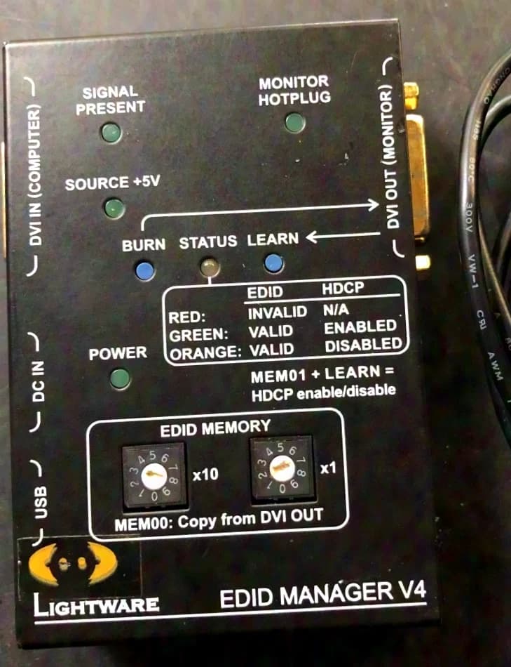 Lightware DVI, EDID & HDCP Manager V4