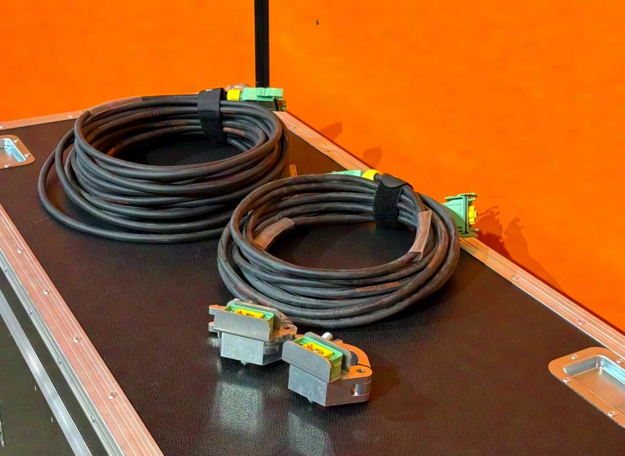 MAJOR / HARTING / TITANEX GND PE Direct connection cable set - 1x 10m 1x20m 2x Clamp