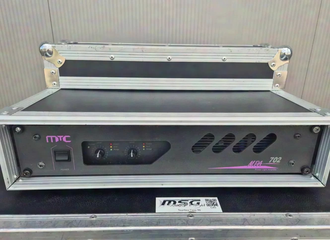 MTC Maintronic MPA702 PA power amplifier in 2HE case XLR/Speakon