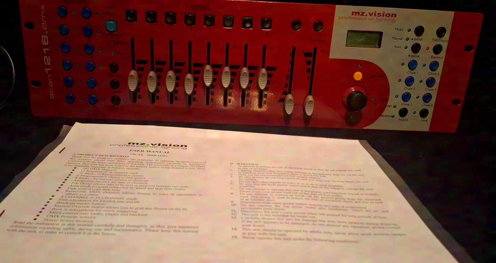 MZ Vision DMX Scan Controller