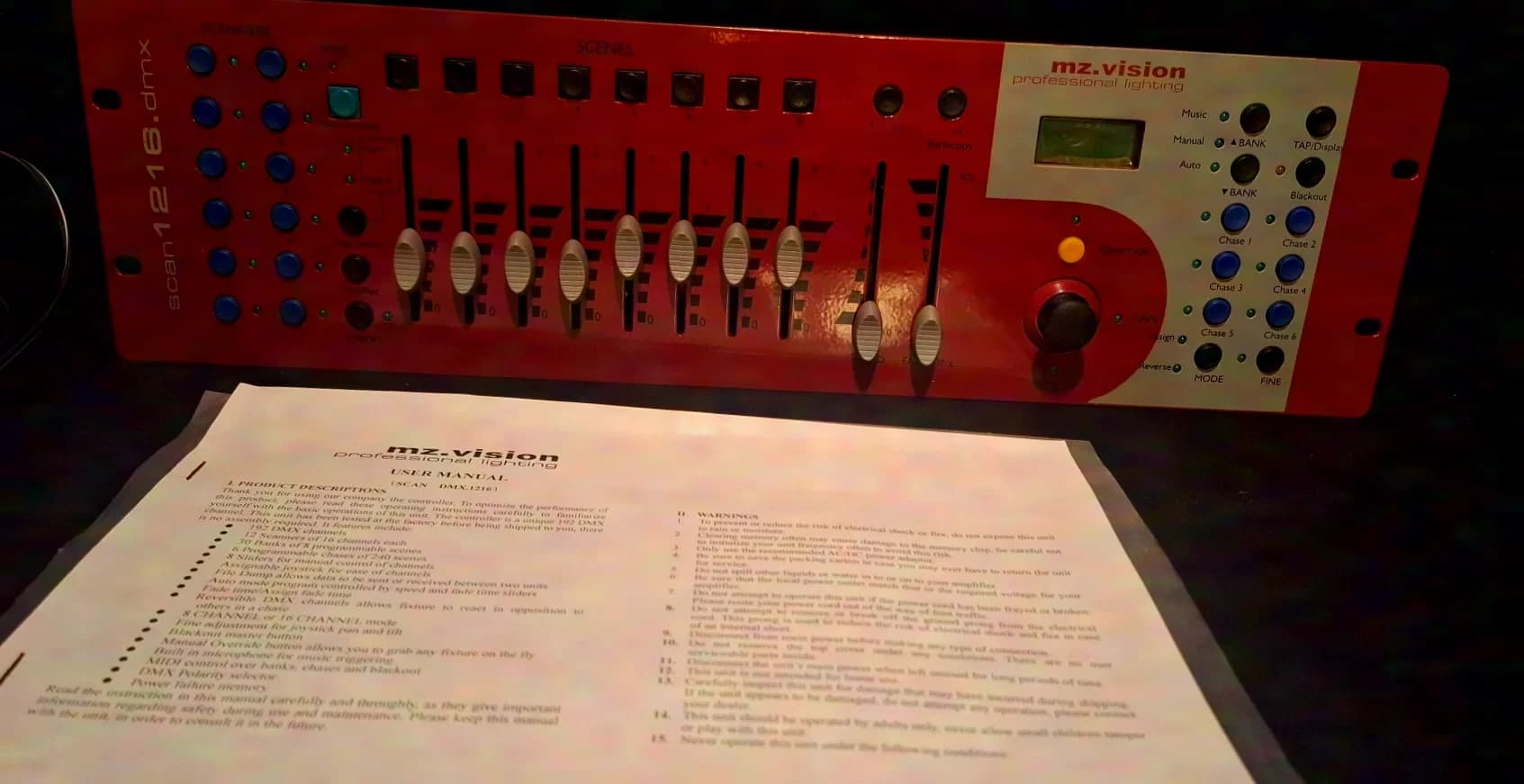 MZ Vision DMX Scan Controller