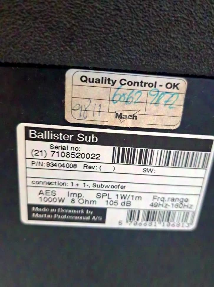 Mach Balister Sub