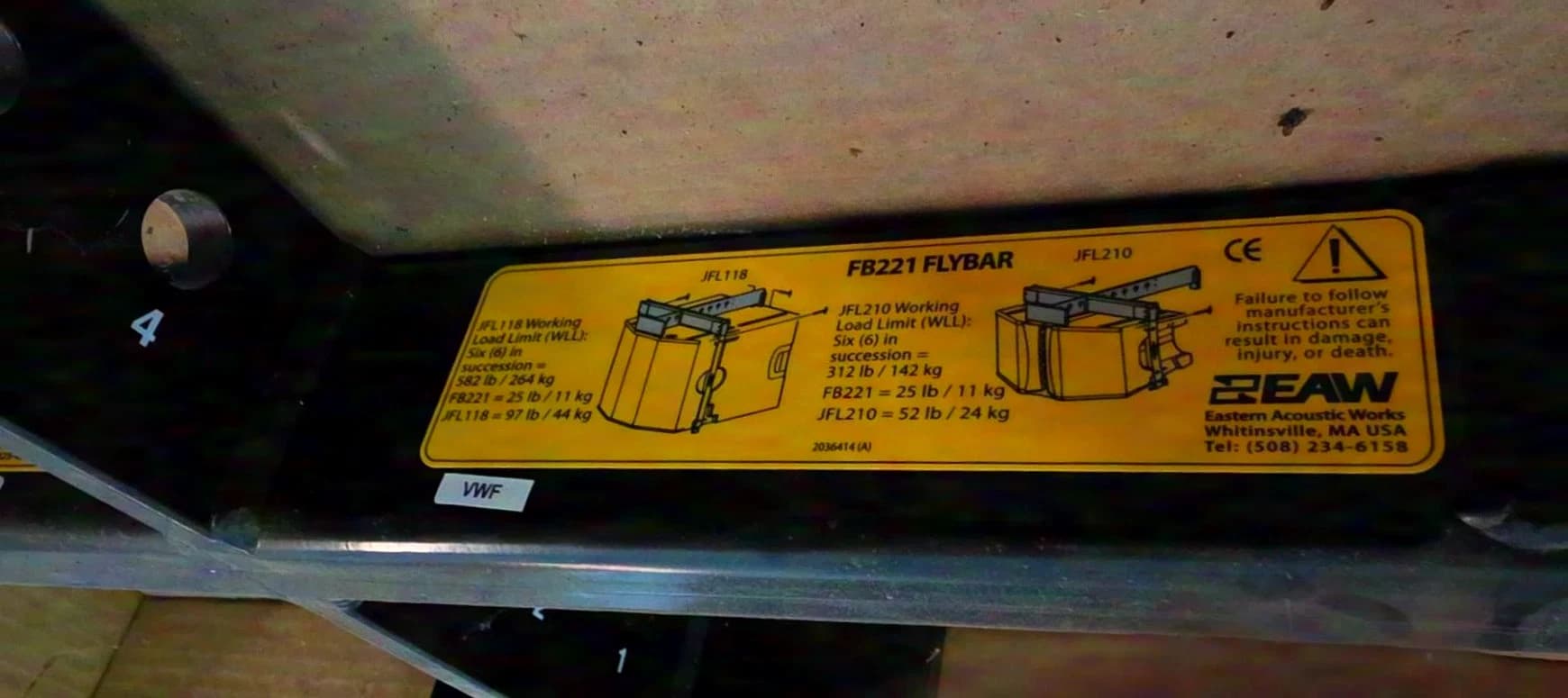 Mackie Flybar Hda, Eaw jfl