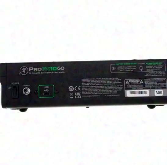 Mackie ProFX10 GO Mixer Battery-Powered