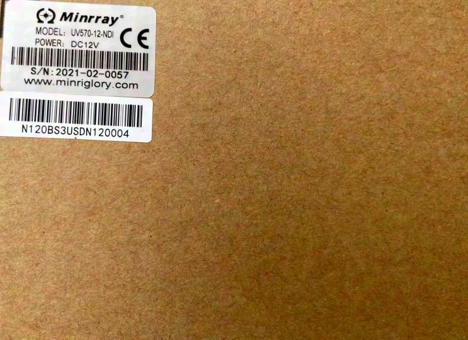 Minrray UV570-12-NDI PTZ Camera SDI HDMI PoE like NEW! Original packaging!