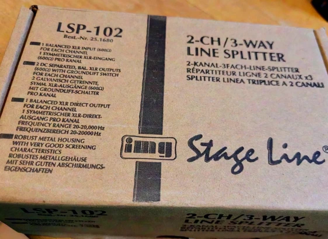 Monacor LSP-102 --- 2 Channel - 3-way splitter