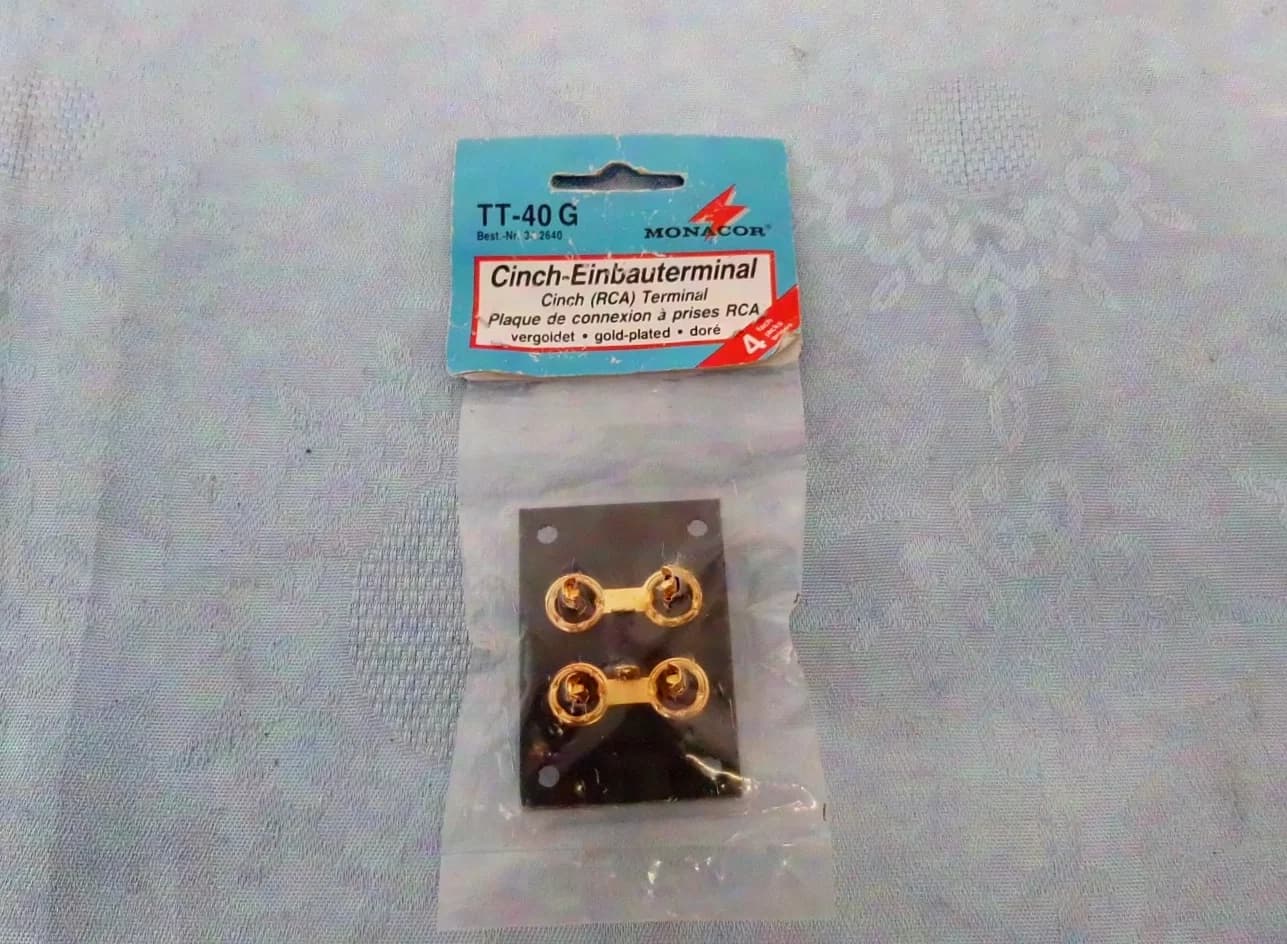 Monaor Cinch panel-mount terminal TT-40 G gold