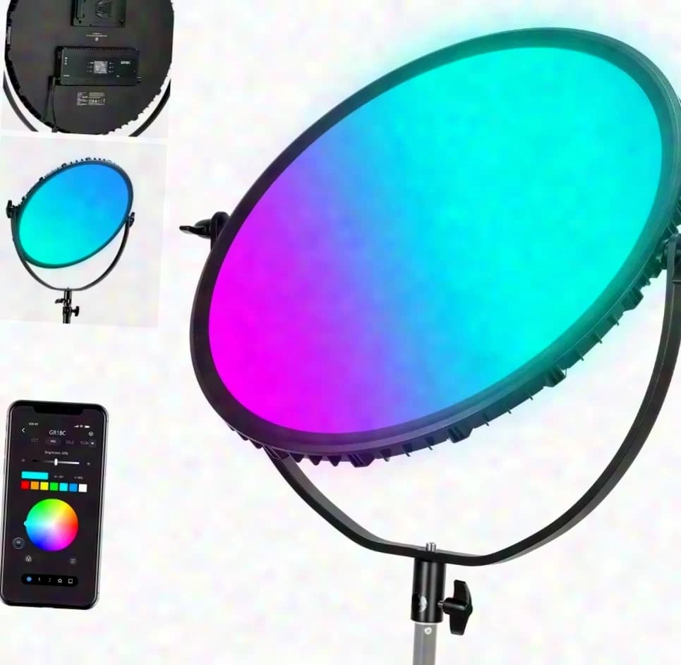 NEEWER GR18C RGB Round LED Panel Video Light NEW