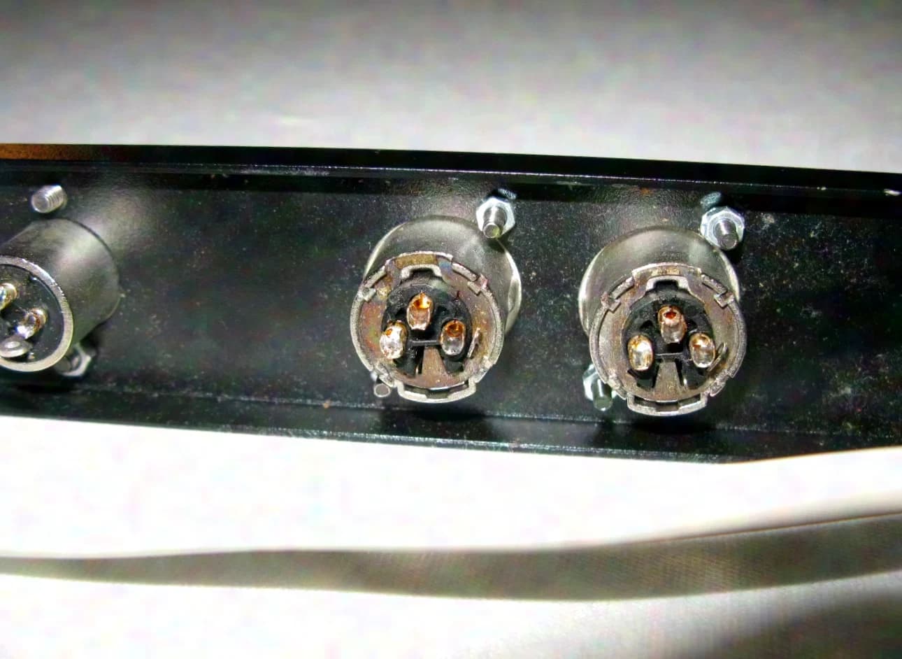 NEUTRIK XLR + IEC power connector panel
