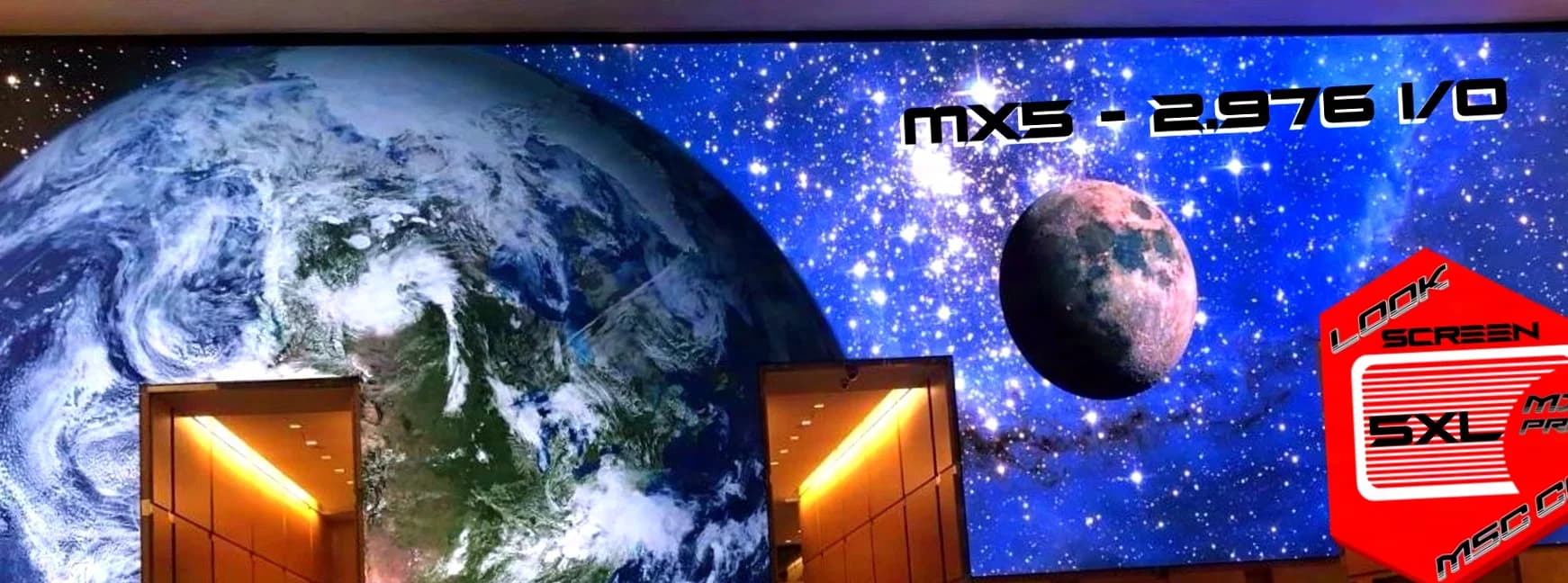 NEW at MSC CON MX5pro 2.976mm Indoor/ Outdoor PRO RENTAL SCREEN (Model XS)