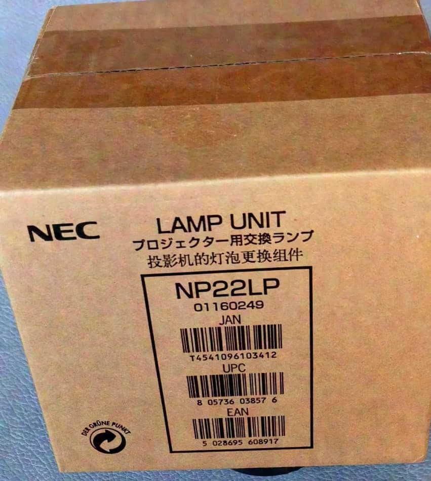 Nec NP22LP Original Replacement Lamp for PH1000U, PX700W, PX750U, PX800X