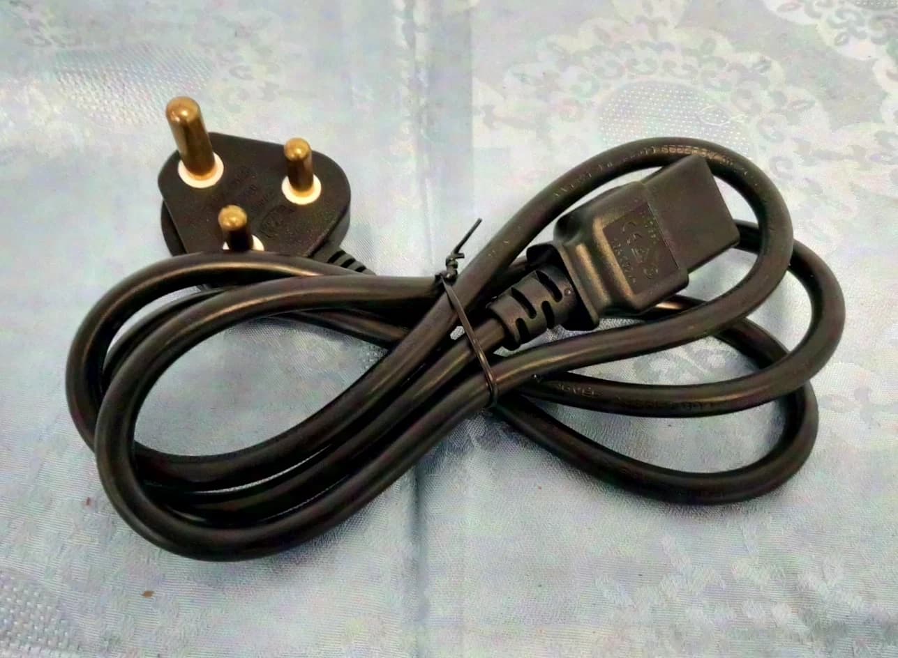 King Cord power supply cable 16 A 250 V Indian mains plug to C19 socket connector