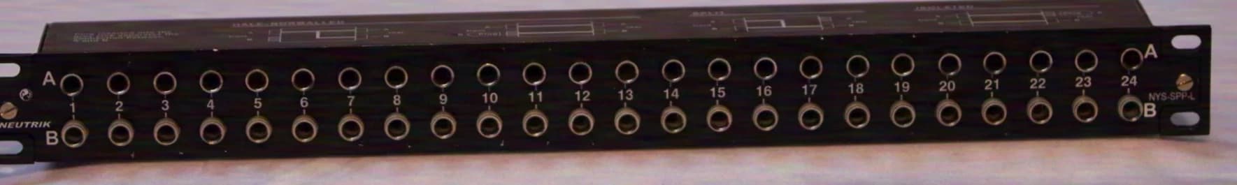 Neutrik Patchbay 2x24 "Neutrik NYS-SSP-L"