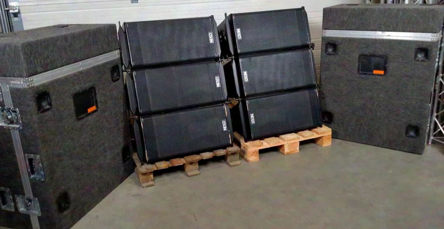 Nexo Geo line array: 4x S1210 + 2x S1230 in FC | Auction Closes Mon. 14/09/2026 from 19h