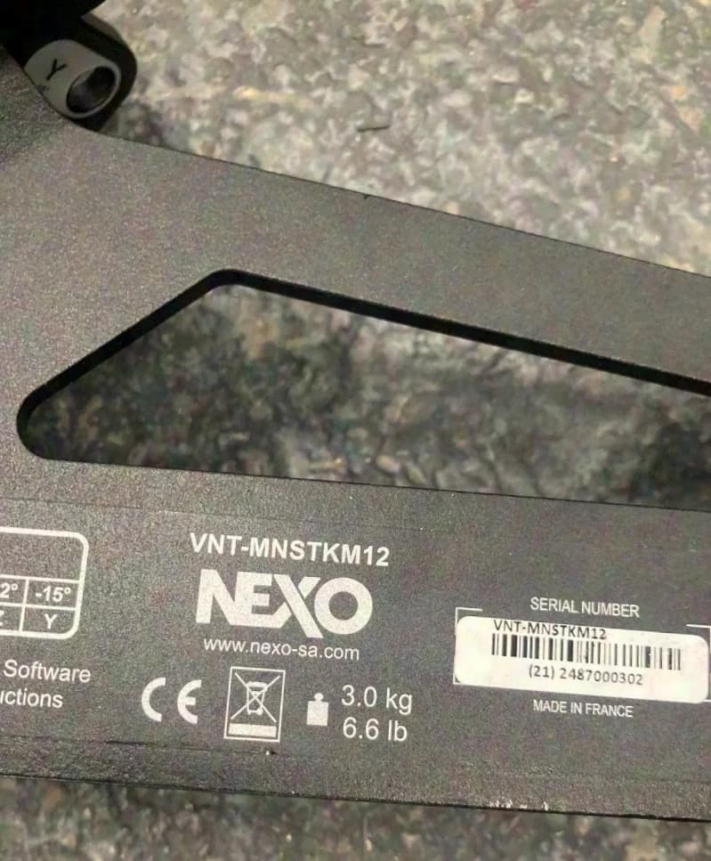 Nexo VNT-MNSTKM12 Stacking Adapter for GEOM12 and MSUB18