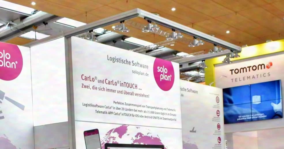 OCTANORM lighting structure for trade fair stands