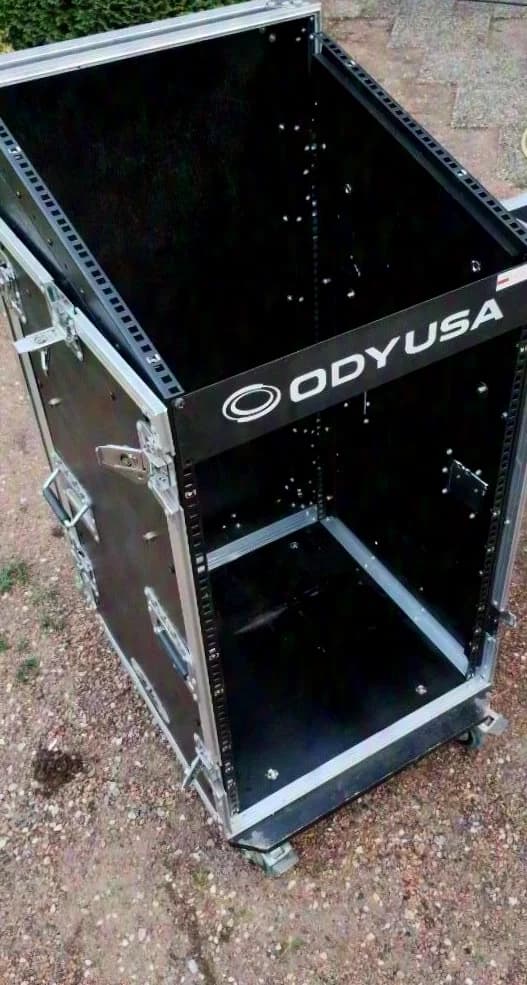 ODY USA DJ Case Rack Corner Rack with Table