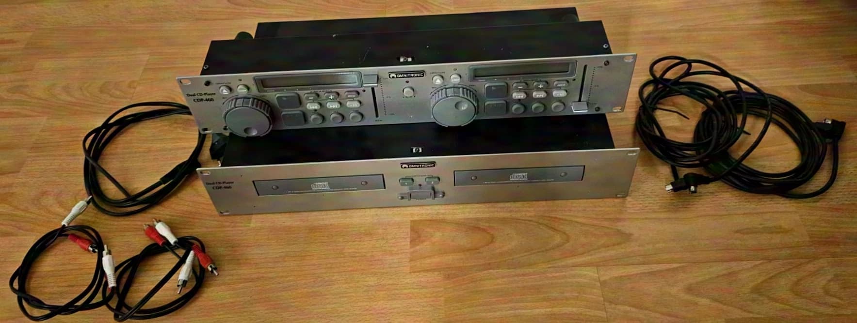 Omnitronic CDP-460 Dual CD Player Mixer DJ Loop Cue Pitch