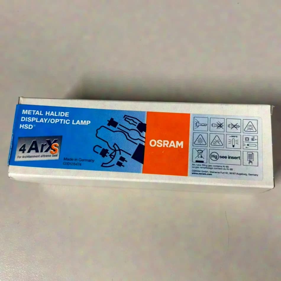Osram HSD 250/80 Lamp, 4ArXs, 250W, 95V, GY9.5, 3000h, 8000K