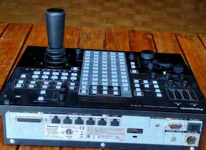 PANASONIC AW RP120 CONTROLLER CONTROL x LIVE STREAMING TV 4K PTZ Camera
