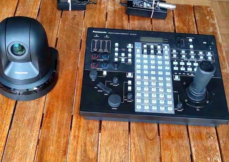 PANASONIC AW RP120 CONTROLLER CONTROL x LIVE STREAMING TV 4K PTZ Camera