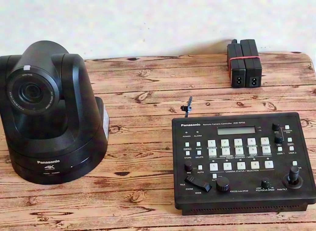 PANASONIC AW UE100 4K HDMI IP PTZ LIVE STREAMING WEBTV IP Camera + RP50 Control Panel