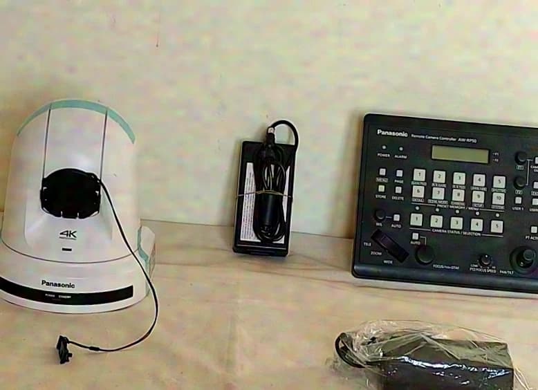 PANASONIC AW UE70 FULLHD 4K HDMI PTZ STREAMING WEBTV Camera + AW RP50 Control Panel