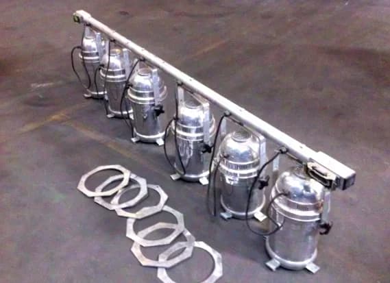 PAR 64 fully wired 6-light BARs silver or black PAR 64 fully wired