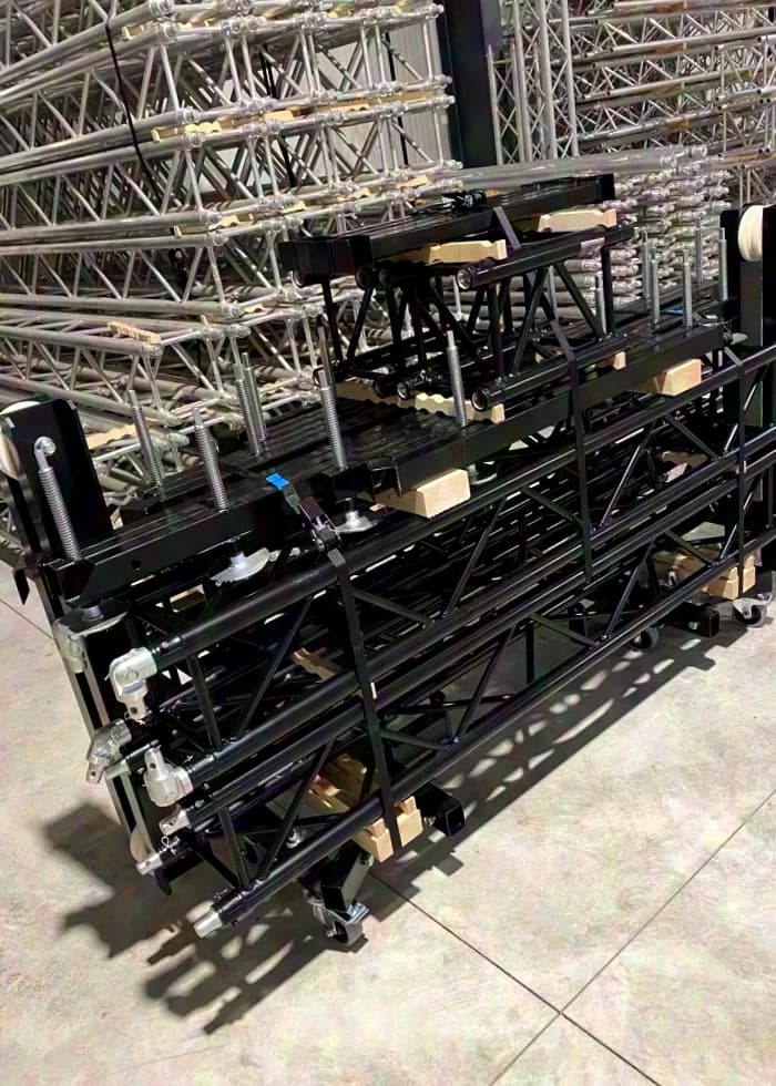 PA Tower black incl. HD trusses