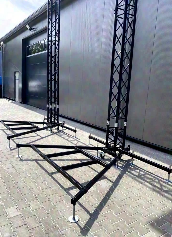 PA Tower black incl. HD trusses