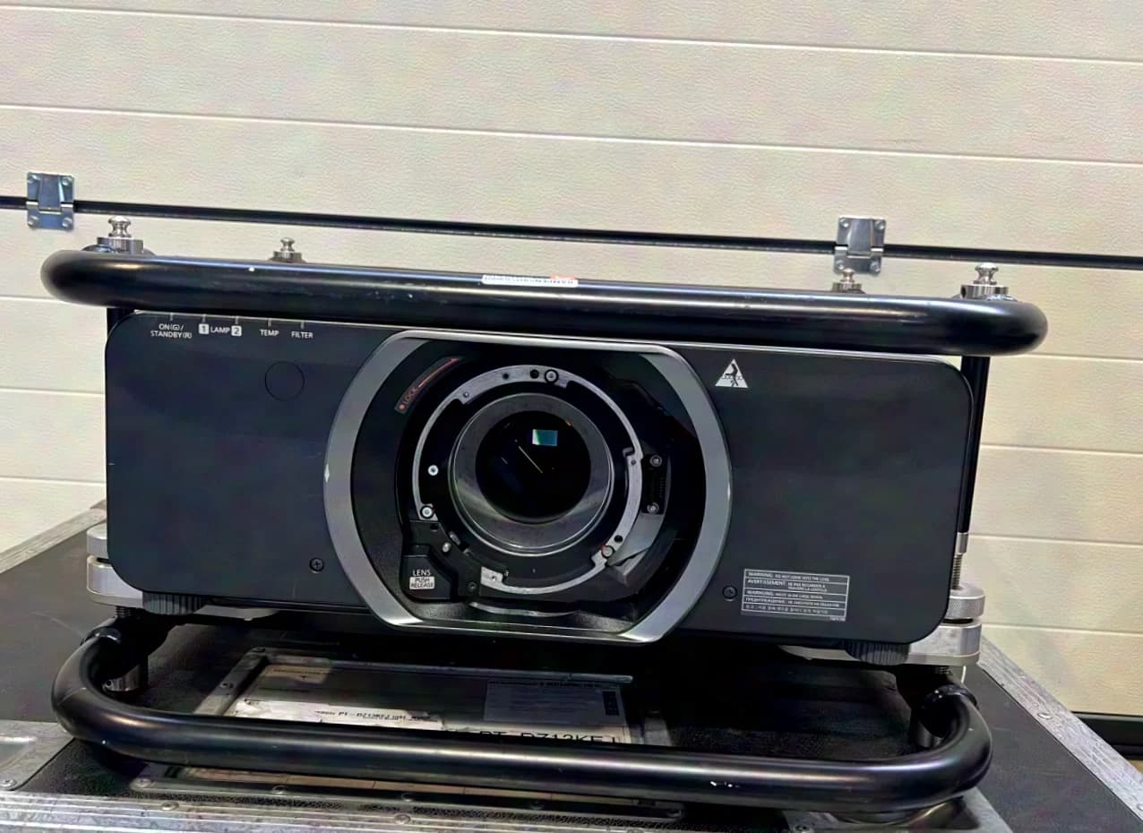 Panasonic PT-DZ13K projector in case