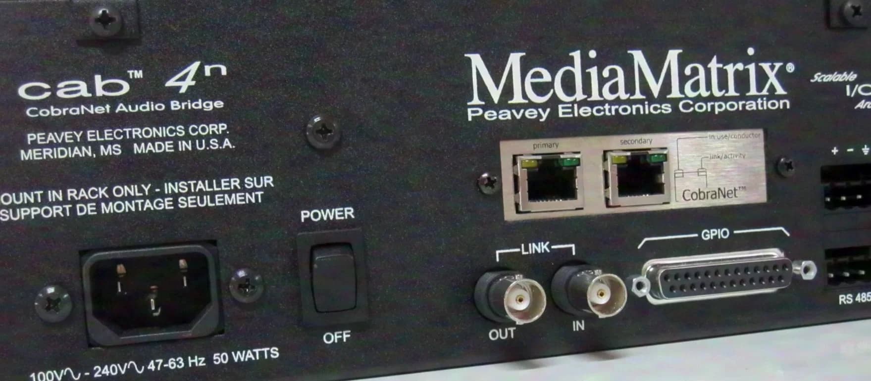 Peavey Media Matrix cab 4n with I/O modules, Breakout Box Processor almost NEW