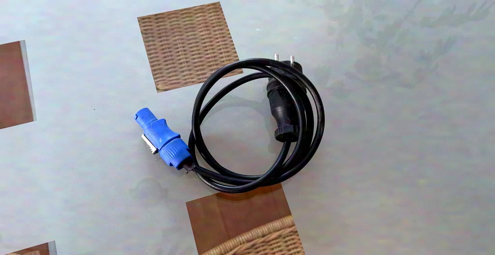 Powercon power supply cable Schuko to Powercon