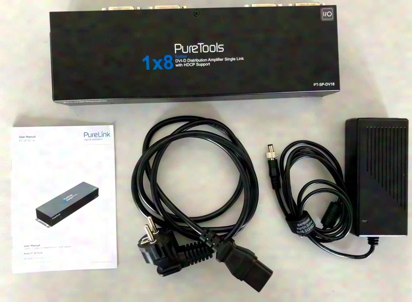 Purelink / Puretools 1/8 PT-SP-DV18 1 in 8 DVI Split