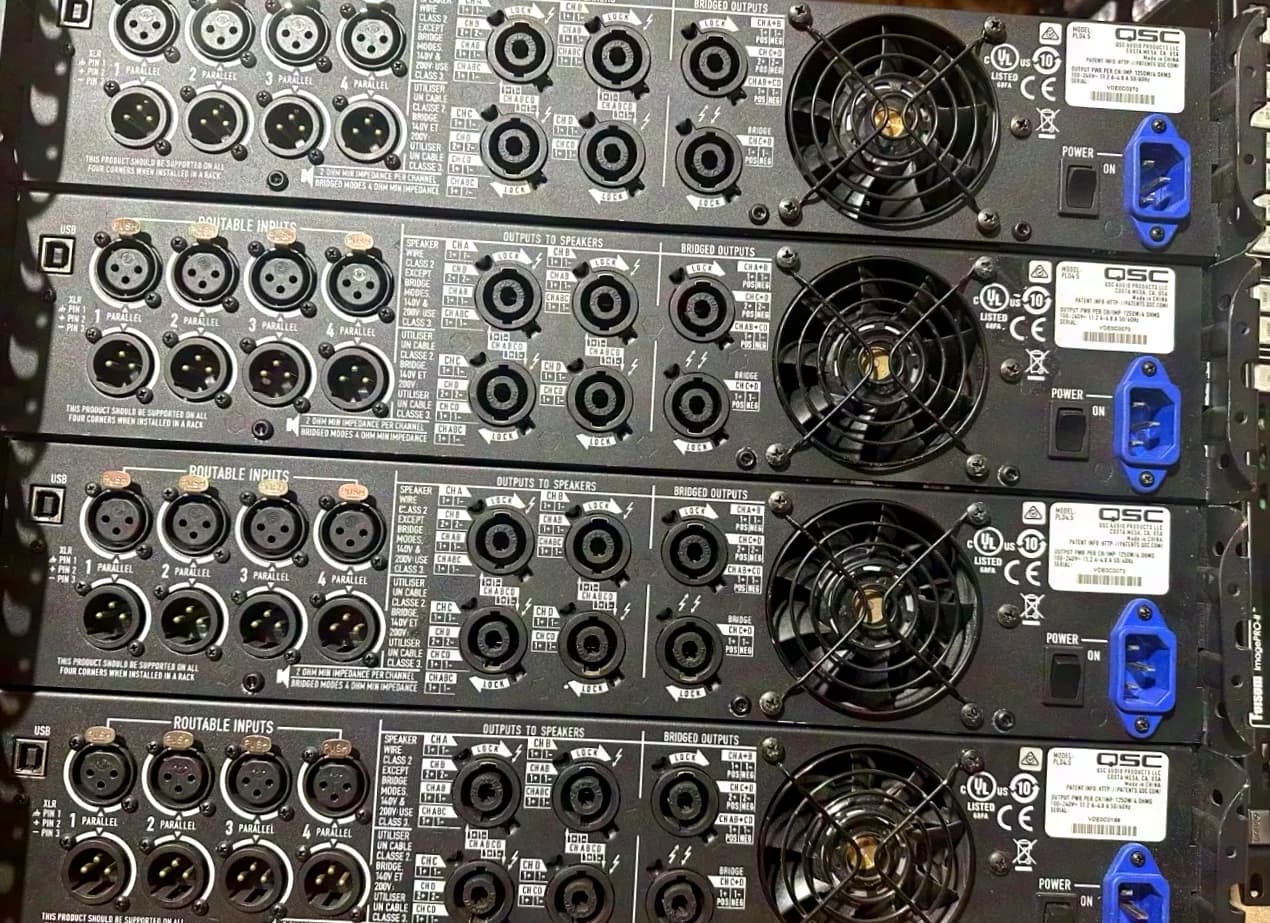 QSC PLD 4.5 with DSP, 4 channel amplifier