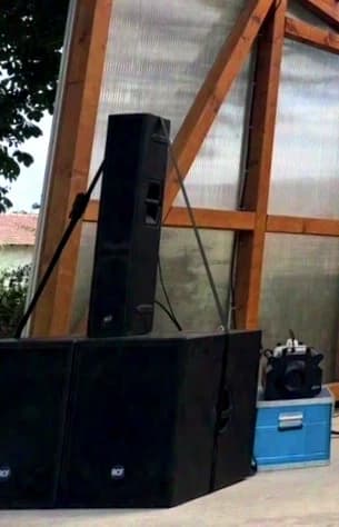 RCF PA System (4x 4pro 8001AS and 2x NX24L) incl. hardware