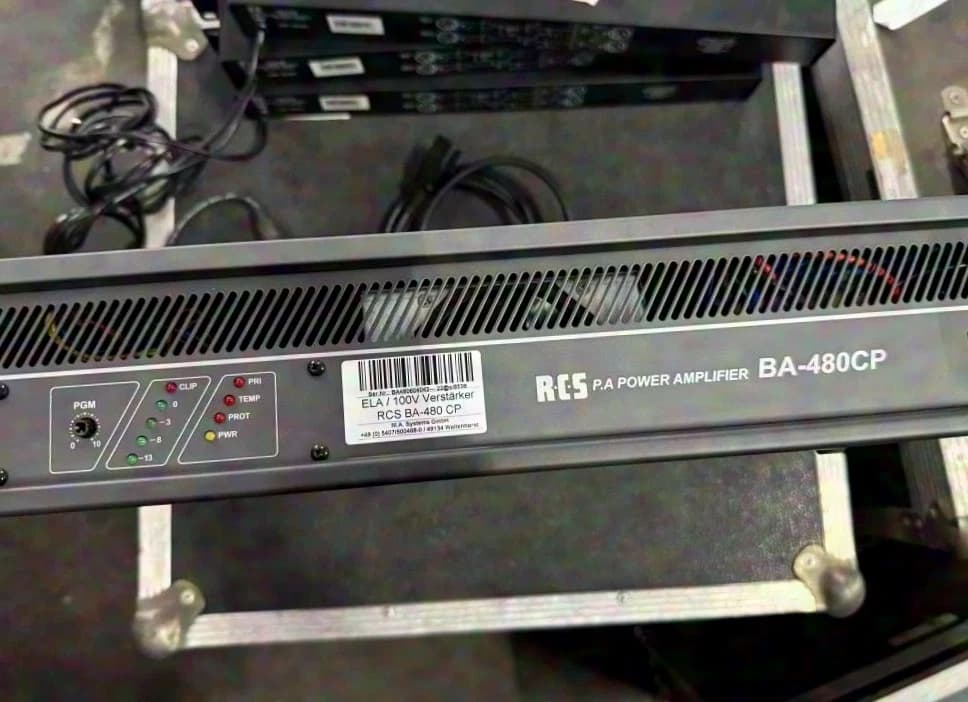 RCS BA-480CP 100V Amplifier