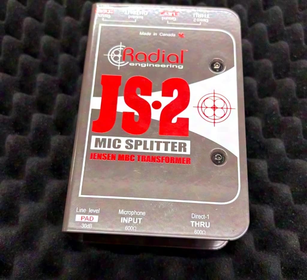 Radial JS2 Passive 2-way Microphone Splitter