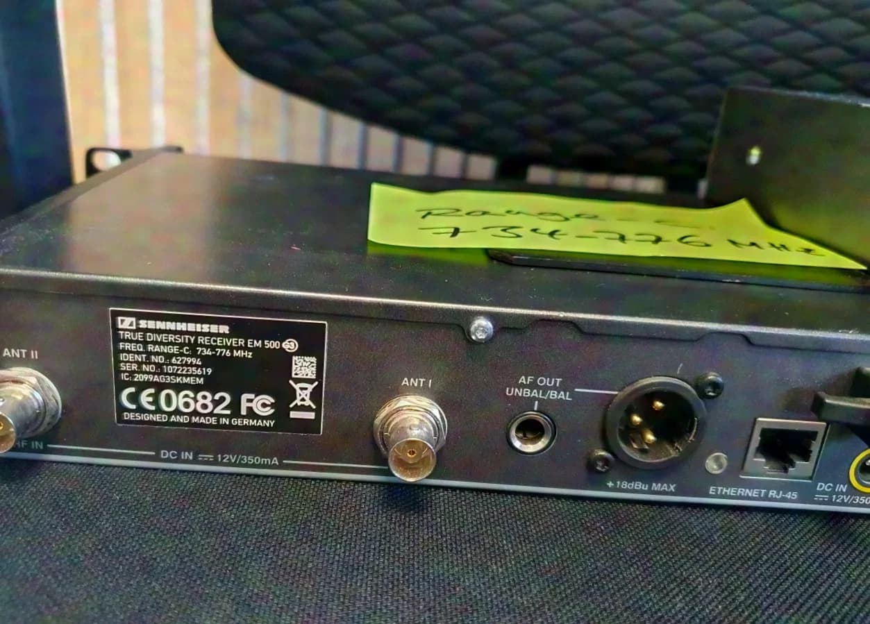SENNHEISER EW500 G3 C-Band Diversitv Receiver "always specify the following no.: 113*"