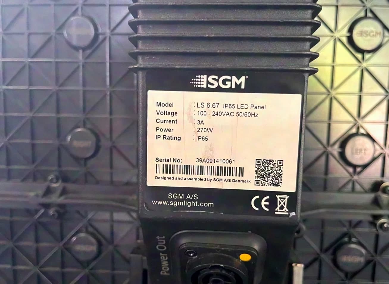 SGM LS6.67 IP65 LED Wall with Accessories