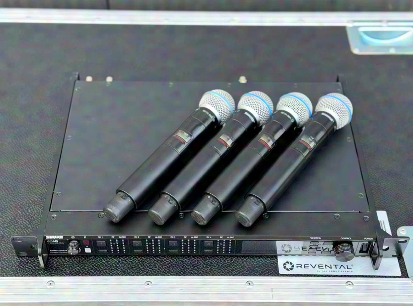 SHURE KSM9 and 58A capsule + SHURE Axient AD2 handheld transmitter