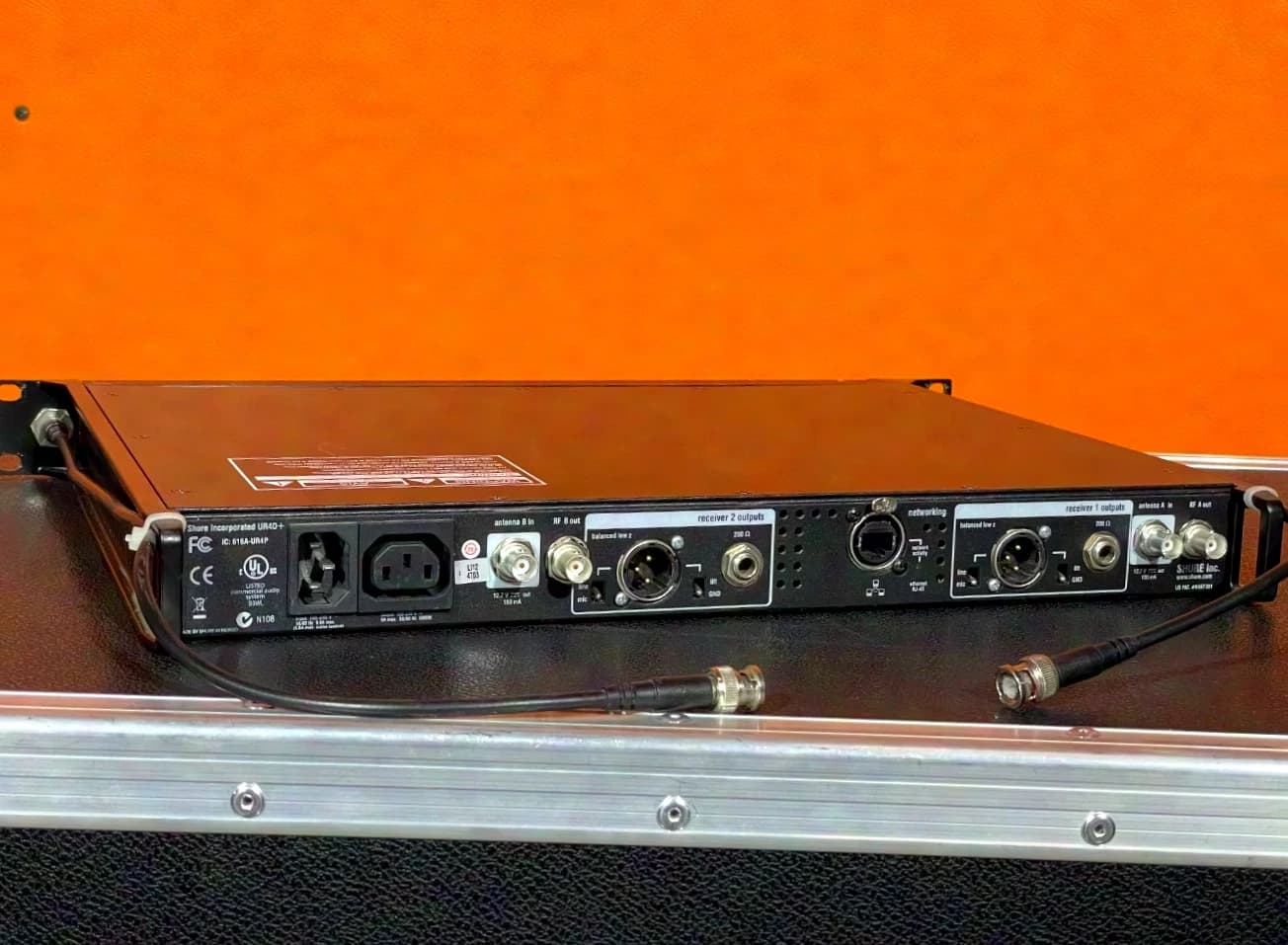 SHURE UR4D+ J5E Dual Receiver 578 - 638 MHz